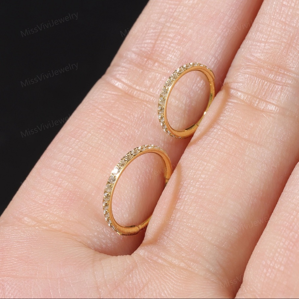 nose ring hoop piercings (8mm)